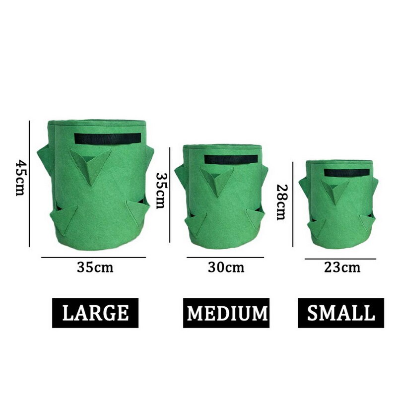 Plantation sac de culture sac de plantation avec poignée jardin extérieur plante sac de culture, sac Vertical pour fraises herbes et fleurs réutilisable