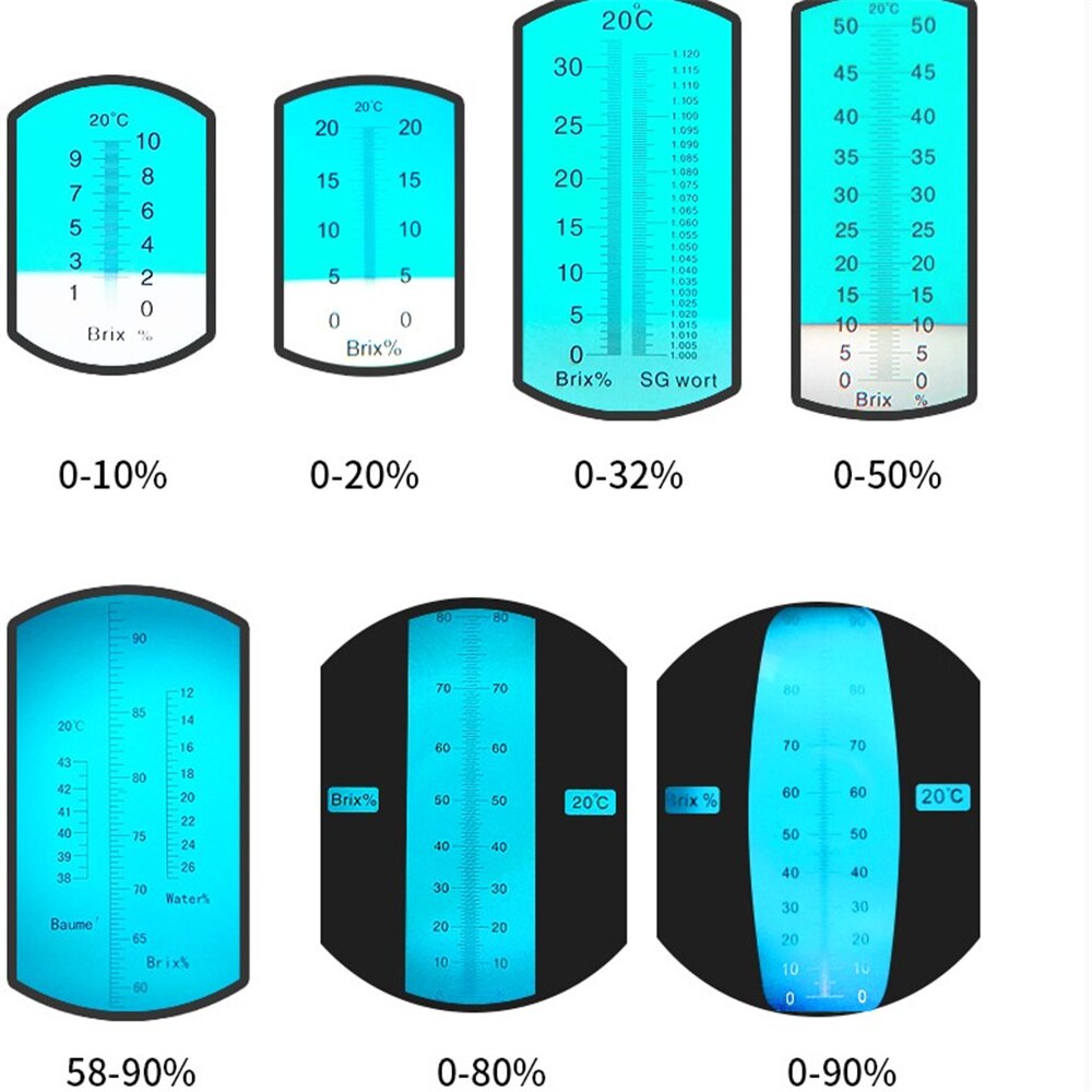 Brix 0-10% melk Fruit zoetheid meter Tester Handheld refractometer Automatische gematigde compensatie