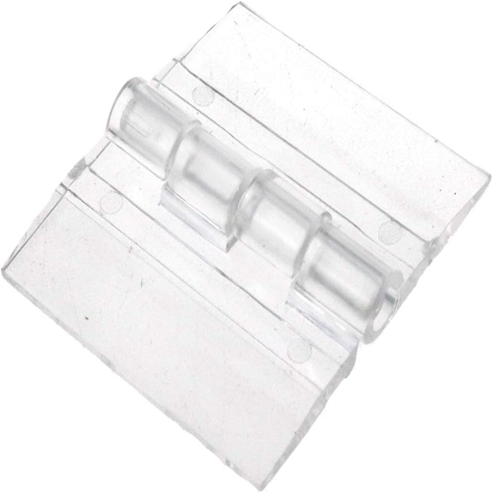 10 bisagras acrílicas transparentes de plástico, mini herrajes transparentes para manualidades en cajas (25 × 35 mm/1 x 1,37 pulgadas)
