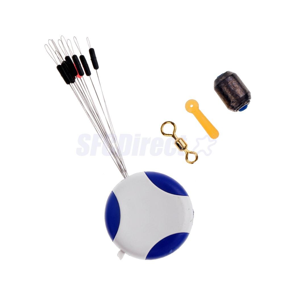 4 in 1 Fishing Tackle Tools - Fishing Space Beans Fishing Sheet Lead Float Seat and Swivels 5 Size Available: XS