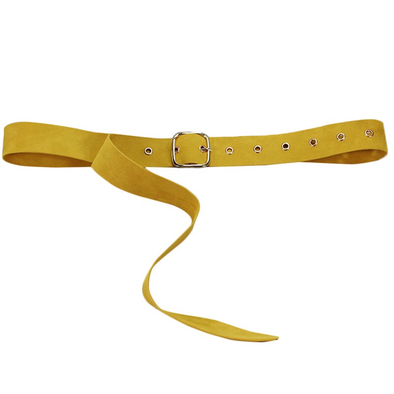 1 Pc Retro Lange Fluwelen Riem Ronde Vierkante Metalen Pin Gesp Decoratieve Casual Brede Tailleband Mode Vrouwelijke Jurk Jas Trui riem: B-130cm