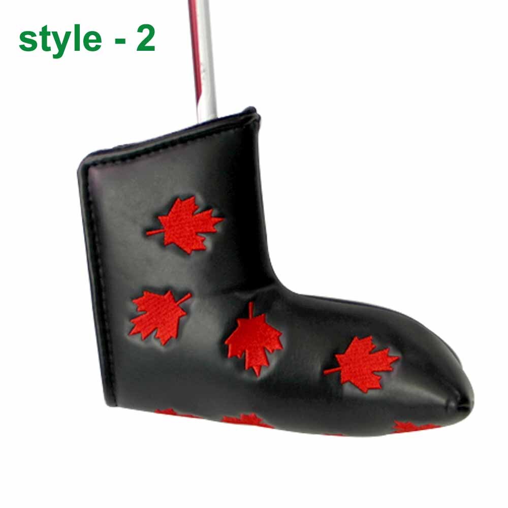 1Pcs Golf Head Covers PU Club Accessories Golf Putter Cover Headcover for Blade Golf Club Head Covers Accessory: style 2