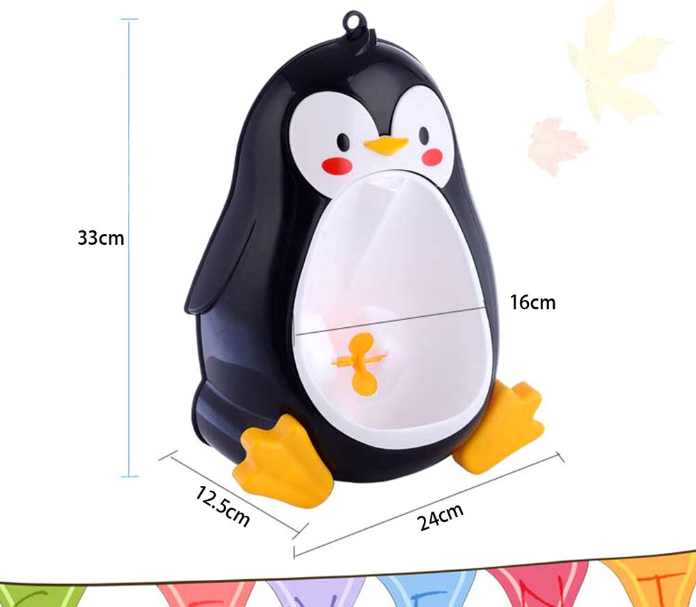 Bébé urinoir bébés garçons pingouin forme animale pot toilette formation enfants enfants support Vertical urinoir