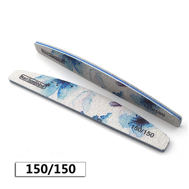 6Pcs Thick Nail File 80/100/150/180/240/320 Sanding Buffer Block Double Sided Flower Nail File For Gel Polish Manicure Tool: 150 150
