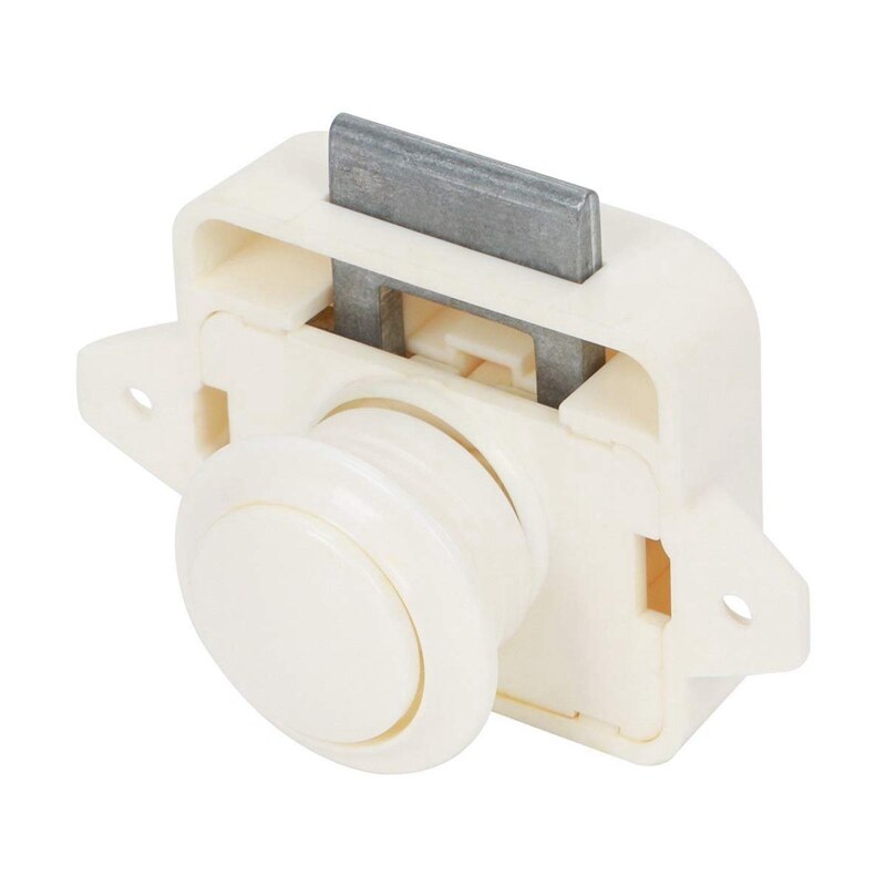5 PCS Push Button Cabinet Door Catch Lock Caravan Motorhome Camper Latch Cupboard Knob