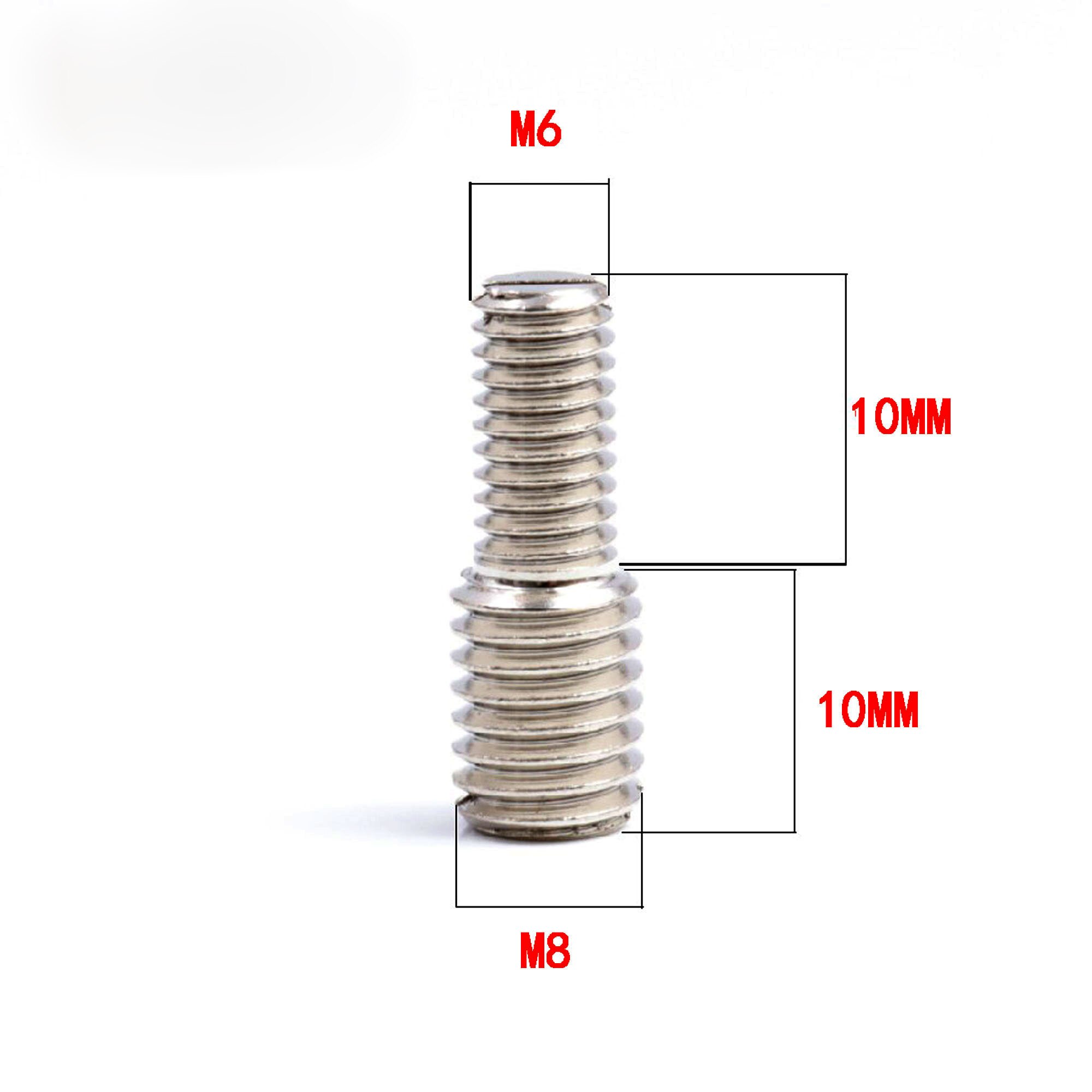 stainless steel M8 to M6 M4 M10 conversion screw variable diameter screw amplifier footpad installation screw M8 to M4