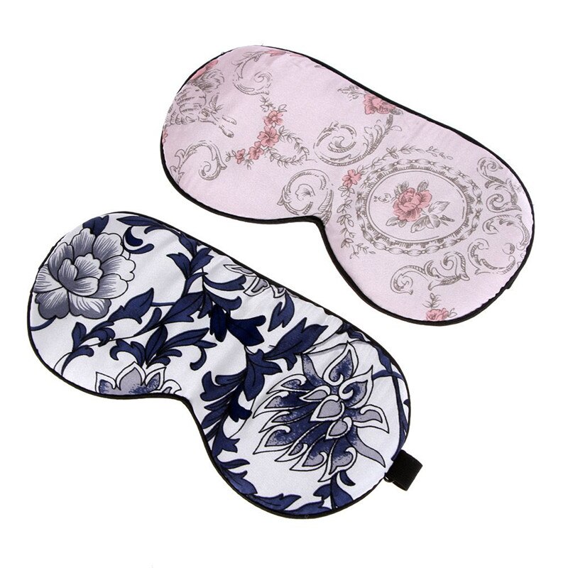 Silk Soft Sleep Mask Shading Natural Sleeping Eye Mask Cover Portable Travel Health Sleep Eyepatch Blindfolds