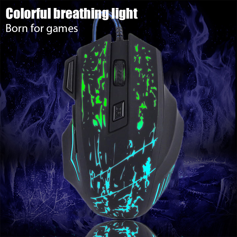 Backlight Wired Gaming Mouse 1200 DPI RGB Light Computer Mouse Gamer Mice Ergonomic USB Gaming Mause For PC Laptop