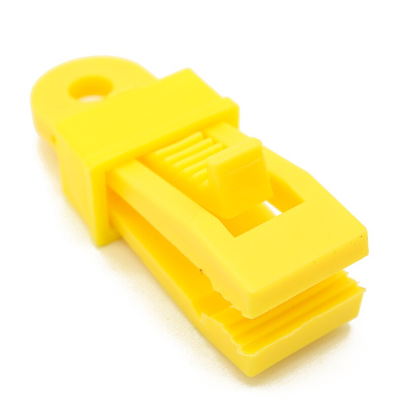 1PC Grote Tent Clip Camping Accessoires 6 Kleur 8.5CM Tent Clip Camping Equipment Tenten Ultralight Outdoor Wandelen Accessoires: ZPPJ0048B-yellow