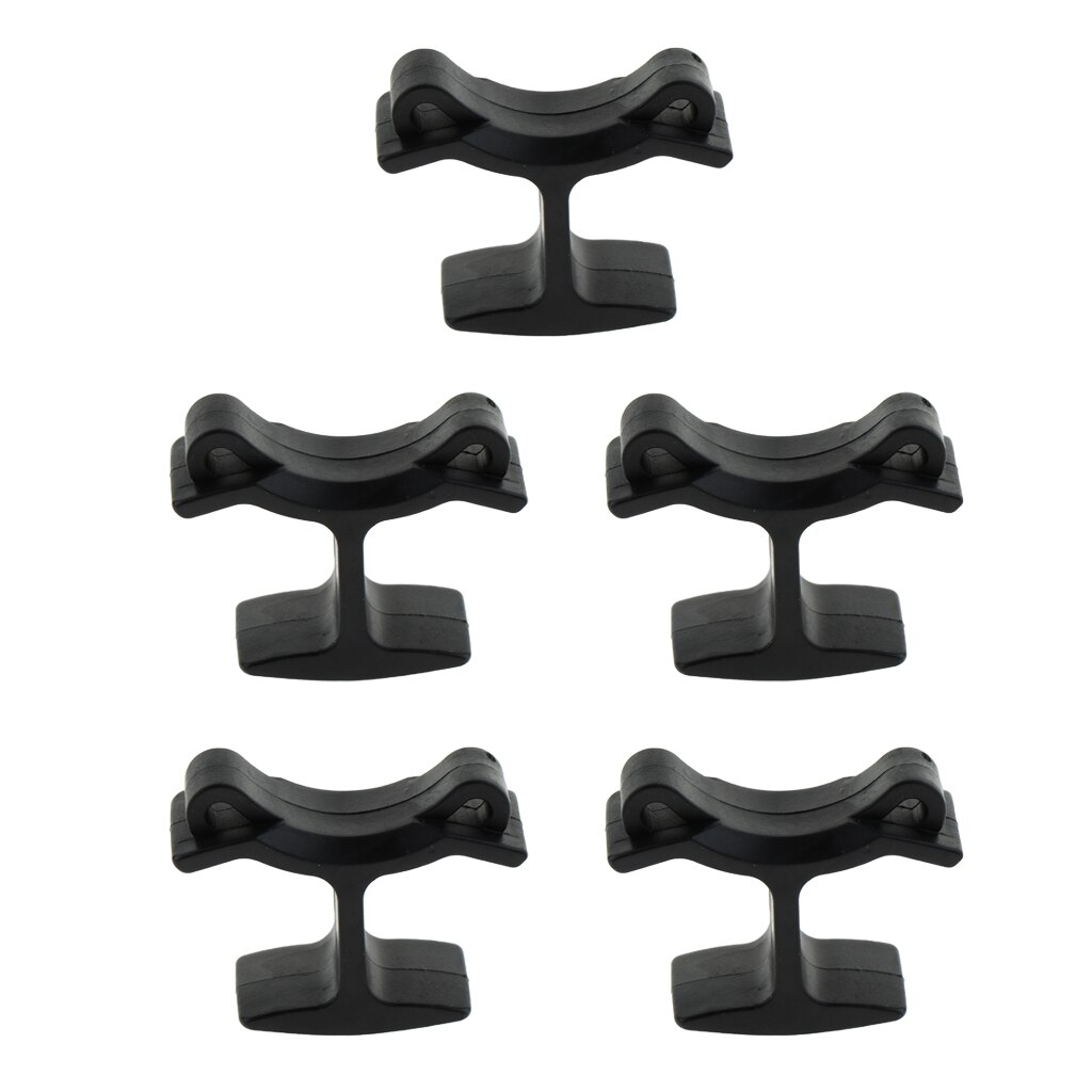 Perfeclan 5er- pack schiedsrichterpfeife fingergriff-clip-halterung für basketballtrainer fingerklemmen-zubehör schwarz