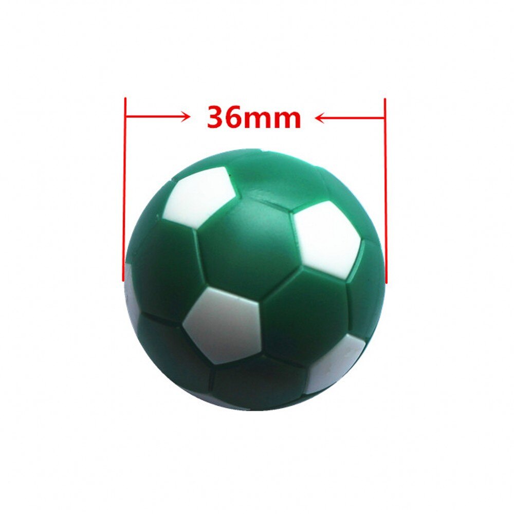 Bordfodboldbolde fodbold bordspil fussball indendørs spil grøn + hvid 36mm fodbold 24g/ stk brætspil
