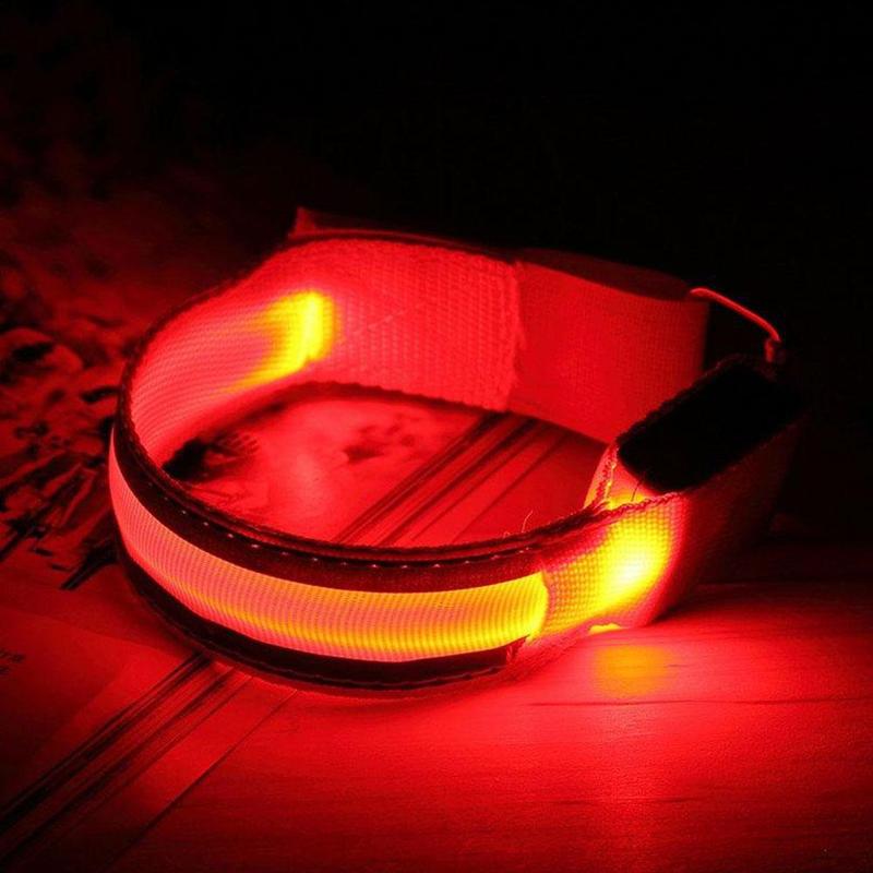 Nacht Lauf Armband Outdoor Sport LED Licht USB Warnung Sicherheit Bike Wiederaufladbare Armband Arm Radfahren Gürtel Fahrrad Bein O4M8