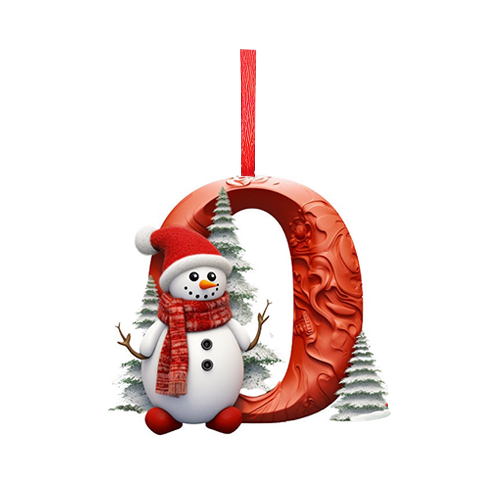 Kerstboom Decoratie 2D Brief Hanger Acryl 26 Letter Hanger Opknoping Kerstboom Ornament Accessoires navidad