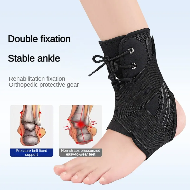 1 PCS Sport Knöchel Unterstützung Verstauchung Knöchel Hosenträger Fuß Brace Lace Up Verstellbaren Riemen Knöchel Schutz Fuß Varus Korrektur