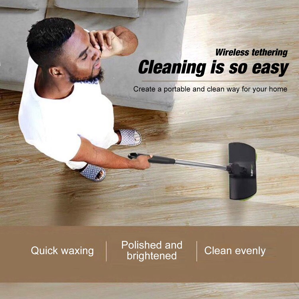 Rechargeable 360 Degree Rotation Cordless Floor Cleaner Scrubber Polisher Electric Rotary Mop Microfiber Cleaning Mop for Home