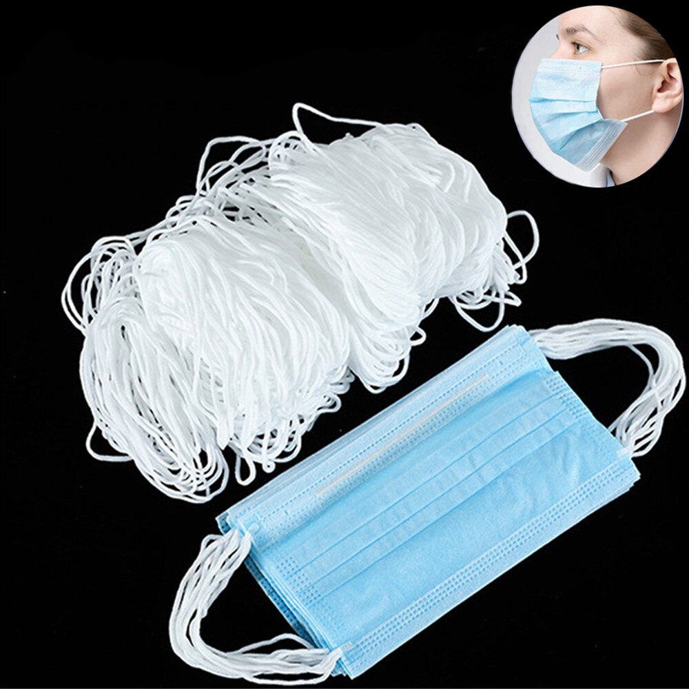 10-100M Elastic Bands for Mask Knitted Craft Sewing Elastic Cord Mask Sewing Stretch Rope Elastic Bands for Masks Sewing Tools