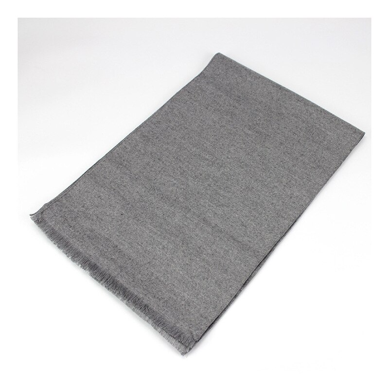 180*30 CM bufandas para hombre Otoño Invierno bufandas de terciopelo color puro cuello de Cachemira para hombre bufanda larga cálida de