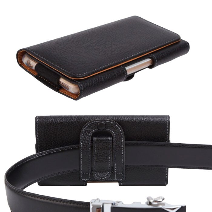 Telefoon Pouch Voor Motorola Moto G9 Spelen G7 Power Een Action Universele Riem Clip Holster Leather Cover Voor Moto G9 telefoon Tas
