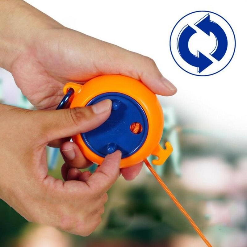 8m Retractable Clothesline Portable Travel Laundry Dryer Durable Nylon Clothes Line Indoor &amp; Outdoor Clothes Hanger Camping