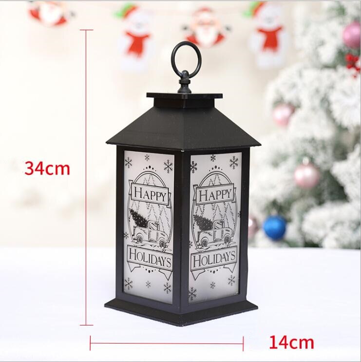 Christmas LED Lantern - Hanging Decorative Light - Festive Home Decor: 9