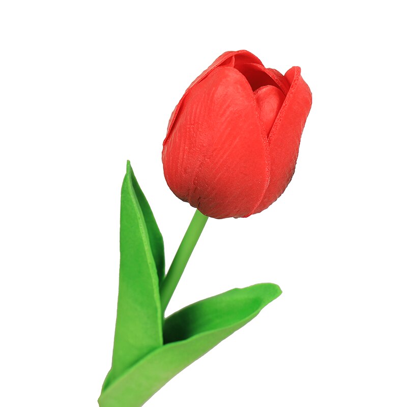 1pc kunstige blomster tulipan bamse frisk romantisk bryllup dekoration valentinsdag latex blomster: Smtyjx 049