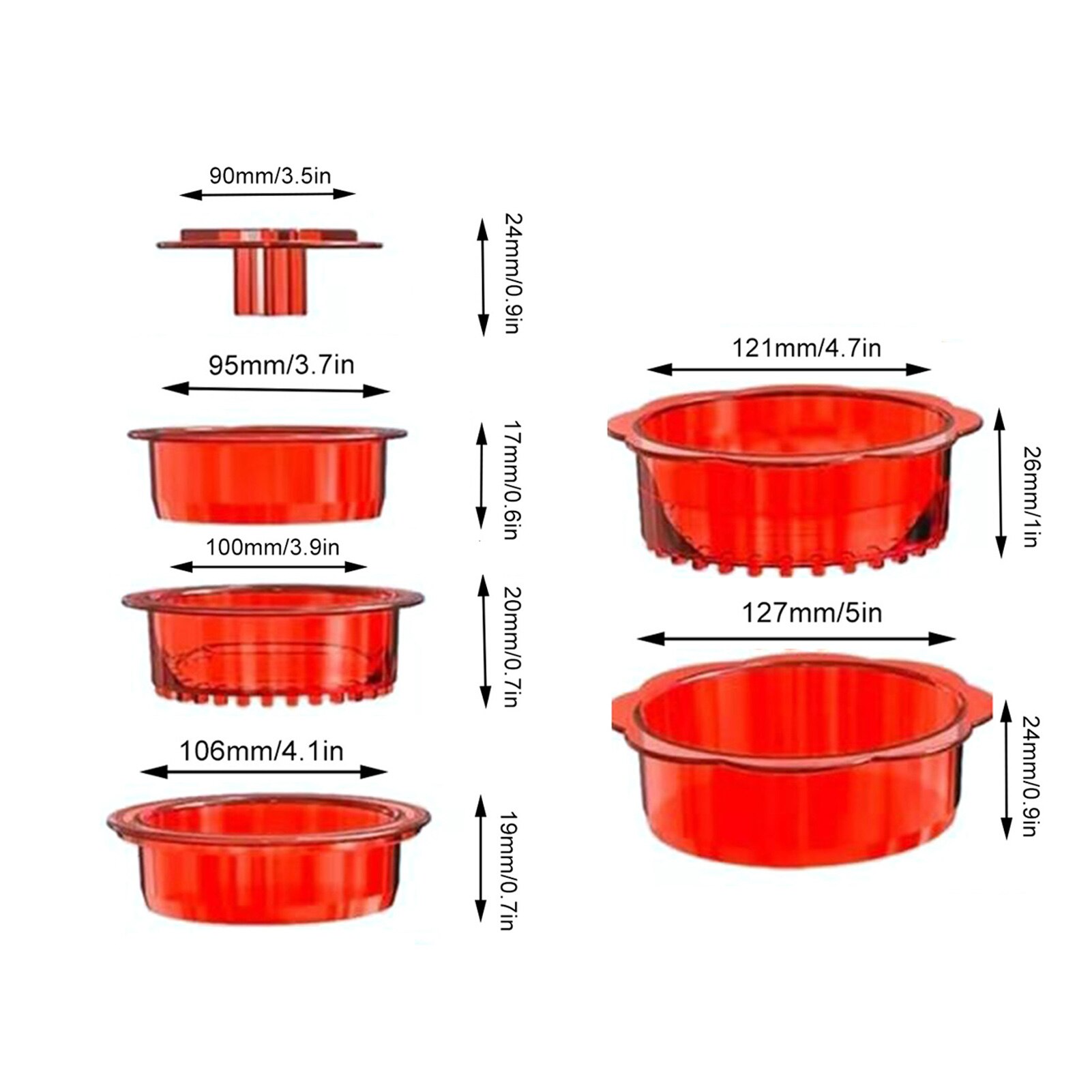 Sandwich Cutter And Sealer Pack Of 6 Uncrustables Sandwich Maker Bread Sandwich DIY Cookie Cutter For Boys And Girls Lunch Lunch