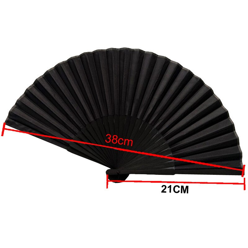 Chinese Stijl Zwart Vintage Hand Fan Folding Fans Dance Wedding Party Favor