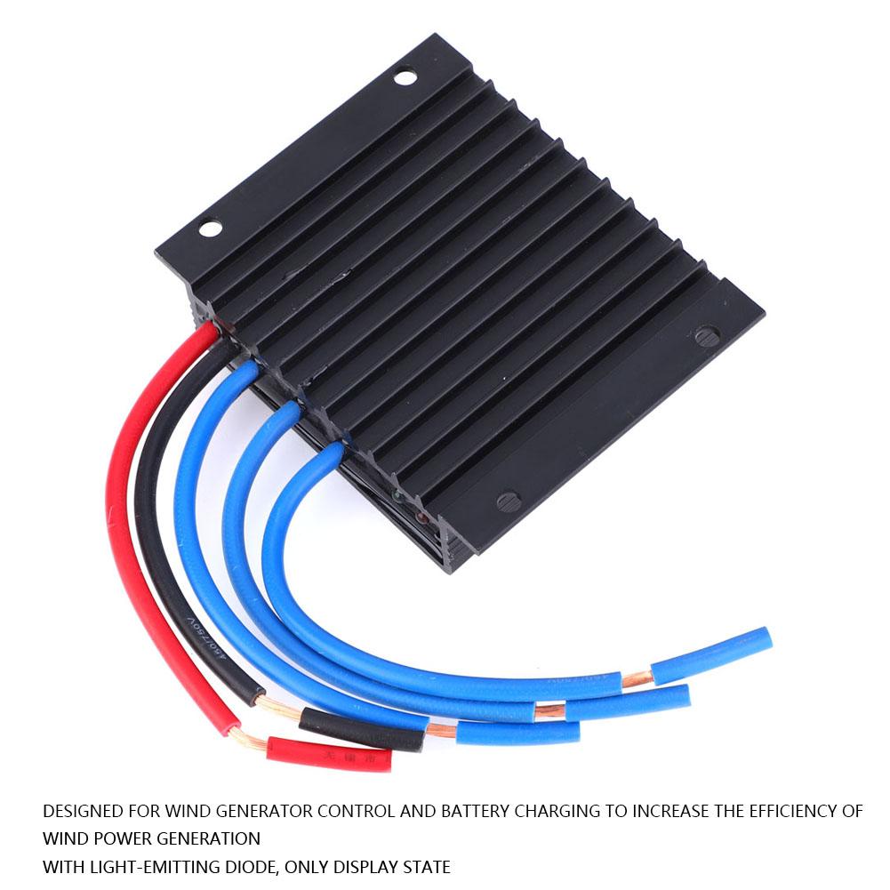 Waterdichte Wind Generator Controller Pwm Aluminium Legering Met Light-Emitting Diode 48V 600W 15A: Default Title