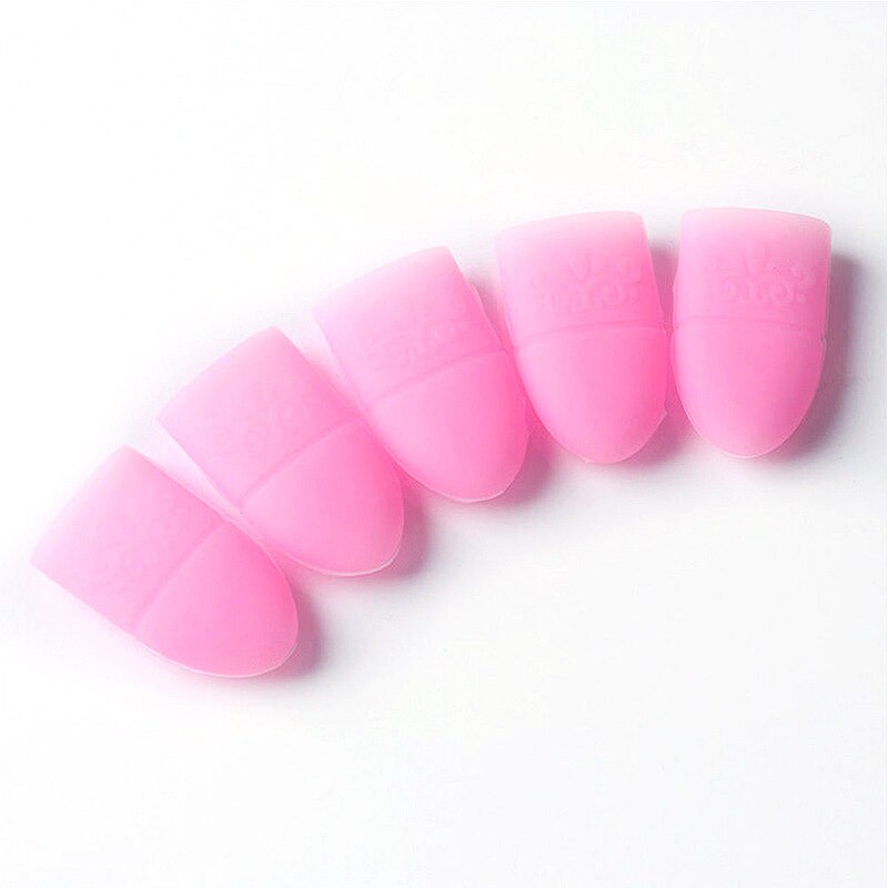 Bouchon en Silicone pour enlever le vernis à ongles, outils de manucure réutilisables