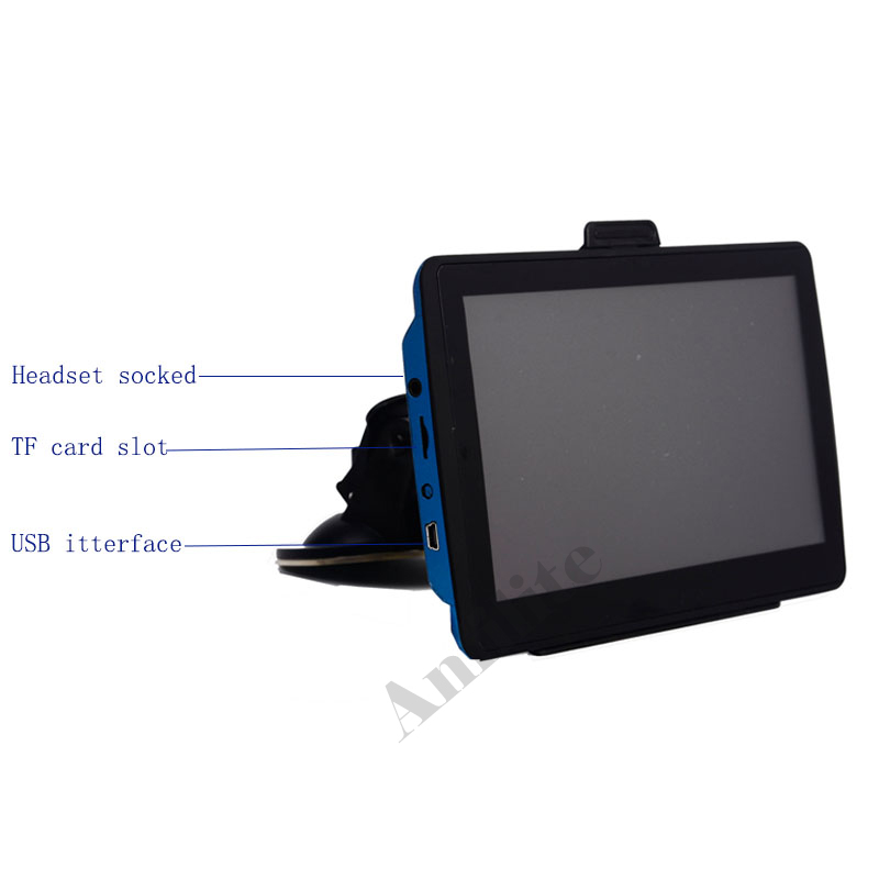 Anfilite 7 inch 800x480 MSB2531 car vehicle navigator Windows Ce 6.0 128M 4GB Bluetooth avin truck GPS Navigation with sunshade