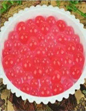 1000 st gelé frukt orbiz pärla form mjuk kristall jord vatten pärlor magisk boll bröllop hem prydnad växt odla dekoration: Röd