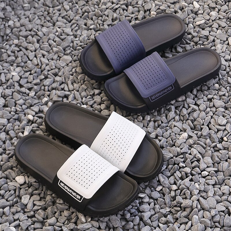 Pantofole da spiaggia da uomo pantofole moda all'aperto estive comode morbide suola in EVA pantofole da bagno per interni infradito antiscivolo per la casa
