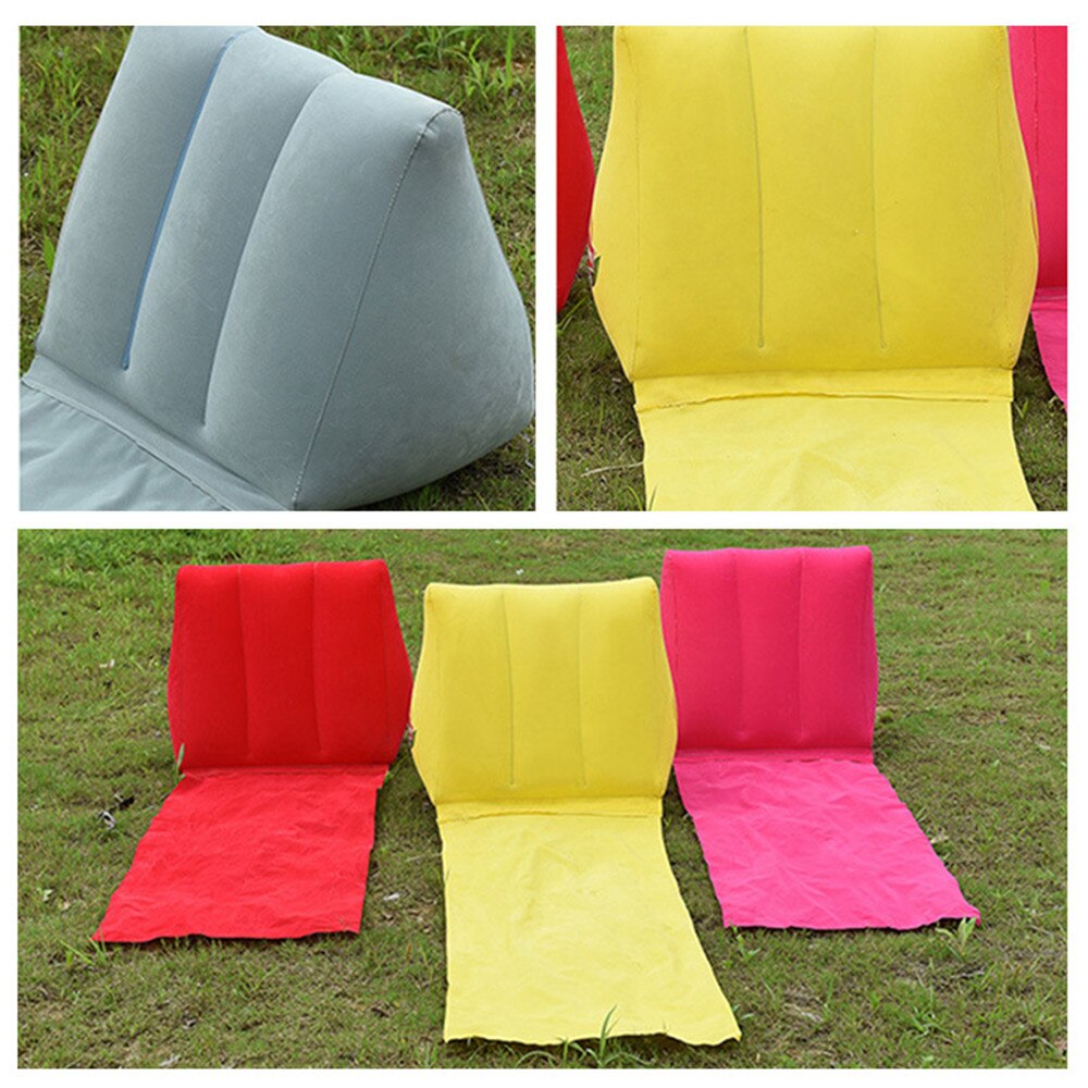 Pvc Massaal Driehoek Kussen Outdoor Strand Opblaasbaar Kussen Reizen Opblaasbaar Kussen Festival Camping Leisure Lounger