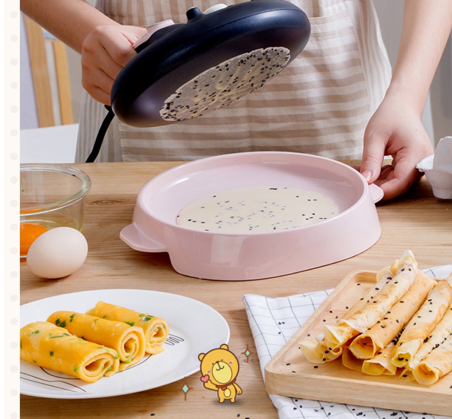 Automatic crepe maker non-stick pizza pancake machine household cooking kitchen application spring roll electric baking pan
