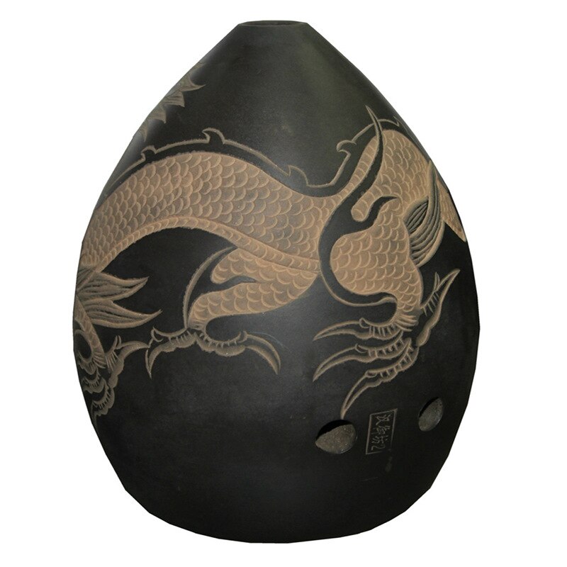 Ocarina – Instruments de musique en forme de poire, 8 trous, créatifs, Style chinois, faits à la main, d&#39;anniversaire, Performance sur scène pour débutants
