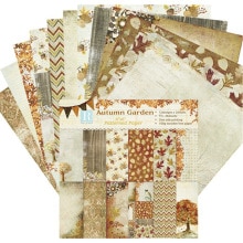 24 láminas de 6 "x 6" otoño "álbum de recortes de papel de fondo artístico tarjetas de papel para álbum de recortes Diy artesanía