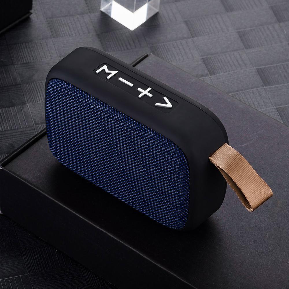 Draagbare Draadloze Bluetooth Stereo Speaker Voor Smartphone Tablet Laptop Ondersteuning SD TF Card FM Radio Mini Luidspreker Outdoor: Blauw