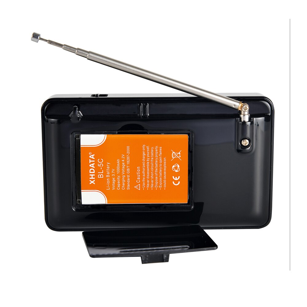 Xhdata D-318 bt fm rádio estéreo mini multifunções portátil receptor de rádio suporte chamadas telefone sem fio A-B bluetooth rádio