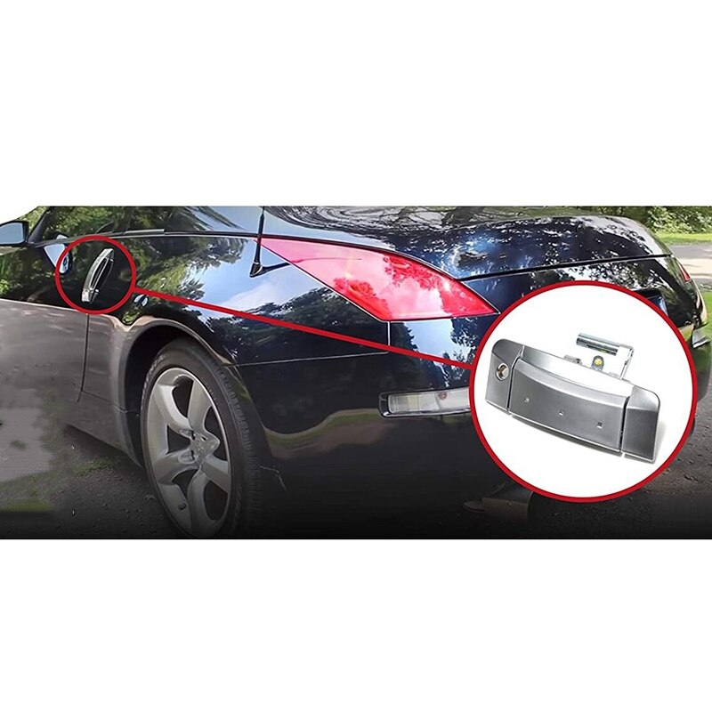 Manija de puerta lateral del conductor para Nissan-Handle-80607-CD40E de puerta para 2003 Nissan 350z-puerta exterior con agujero de llave