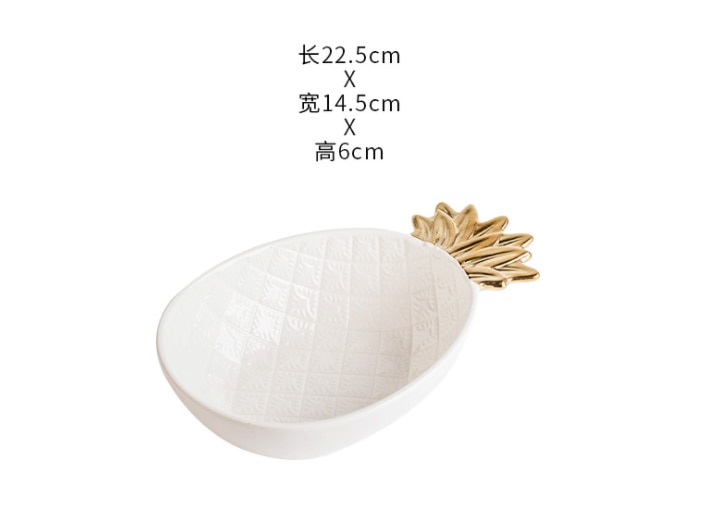 Vaisselle en céramique créative plante tropicale | Plante tropicale vaisselle de table de la maison irrégulière assiette à petit déjeuner plats à bonbons, assiette de service plat à Sauce soja: G