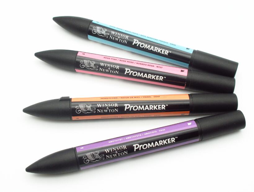 Winsor & Newton Promarker Twin Harde Tip Grafische Marker Pen Set: 4A