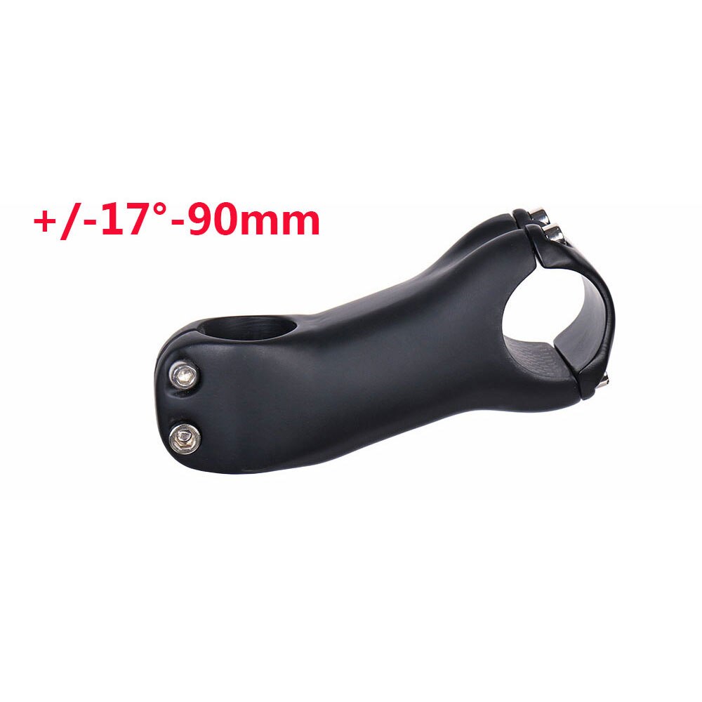 ELITA ONE Bicycle Stem Carbon Fibre MTB/Road Bike Stem 6/17 Degree 31.8MM Handlebar Stem UD/Black 70-130mmmm: 17Degree90mm-2110