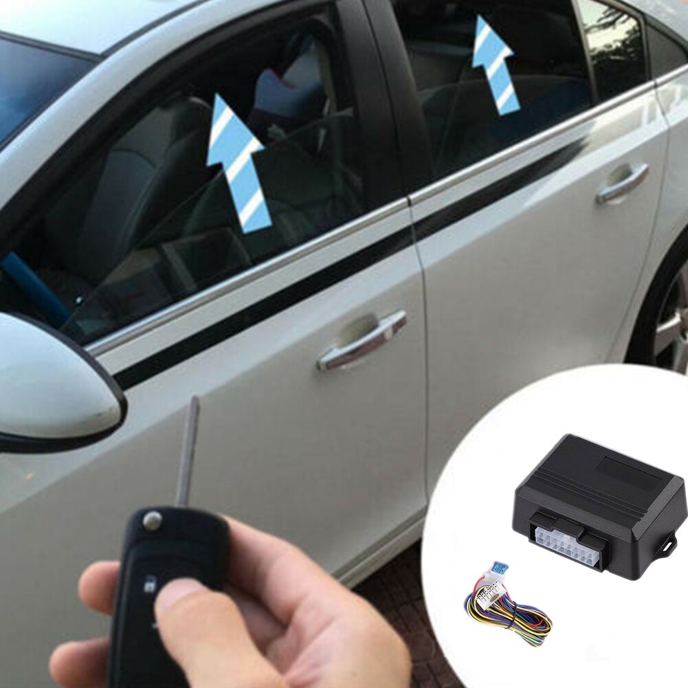 4 Doors Universal Auto Close Safety Easy Install Car Power Window Security Alarm Module Remotely Roll Up Protective Easy Use