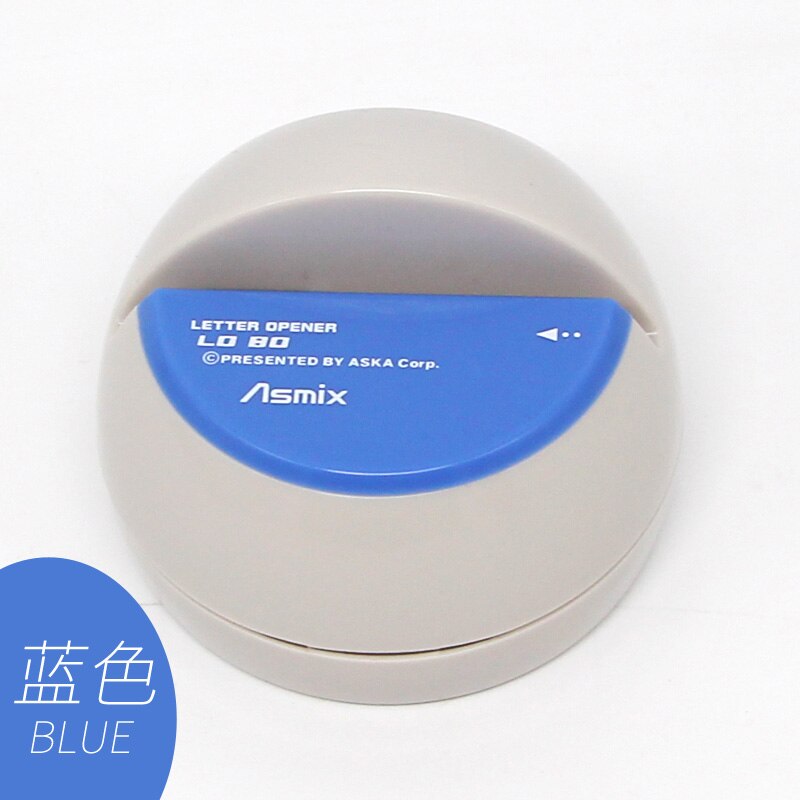 Japan ASMIX elektrische brieföffner Mini schredder edelstahl knapp Öffner bequem büro und schule liefert: Buchstabe Öffner Blau
