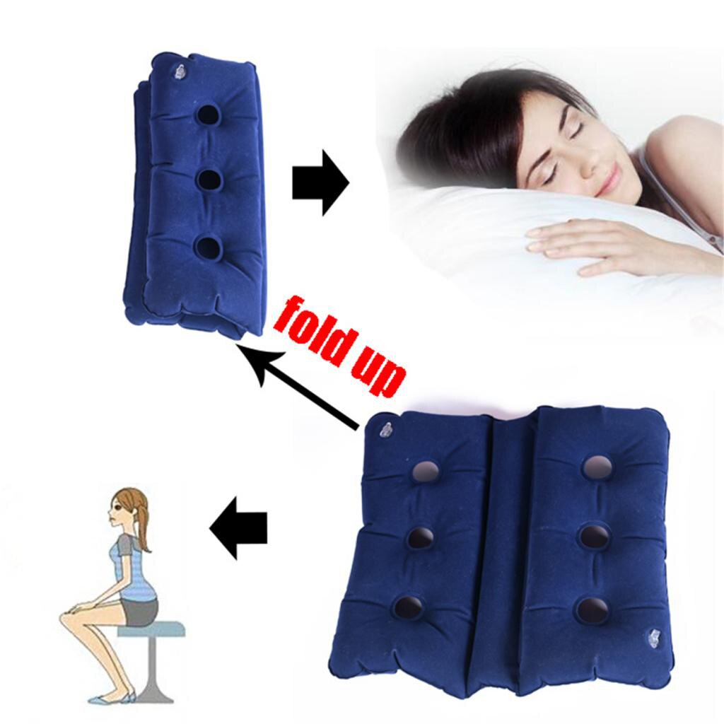 2 stücke Luft Aufblasbare Sitzkissen für Rad Stuhl, Bürostuhl, und Auto-Steißbein Sitz Kissen-Blau & Lila