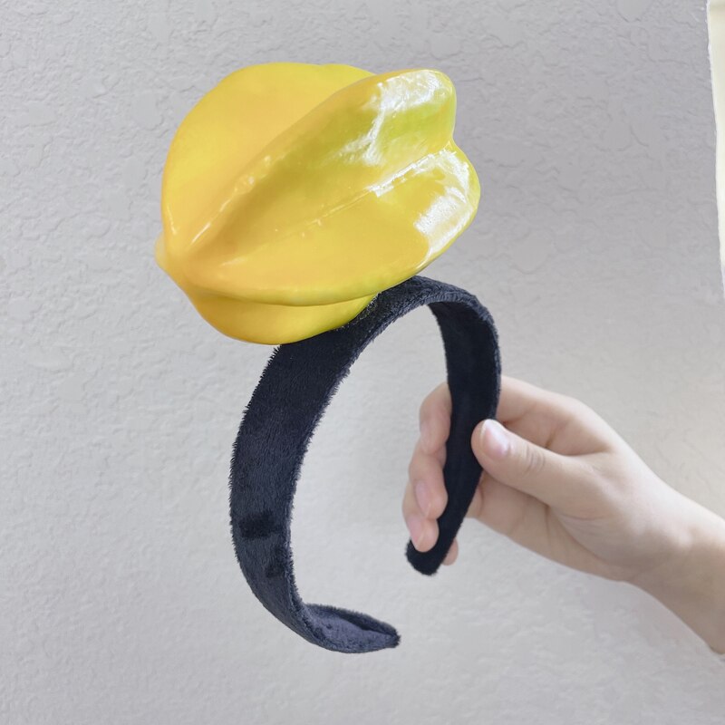 Diadema de zanahoria divertida para mujer, cintas para el pelo de verduras para mujer, bandana bonita para lavar la cara, accesorios para el cabello,