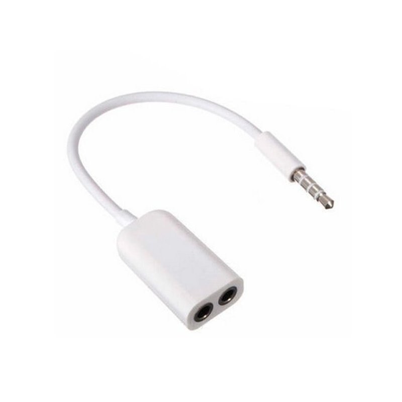 Adaptador Universal Doble Entrada Jack 3,5 mm