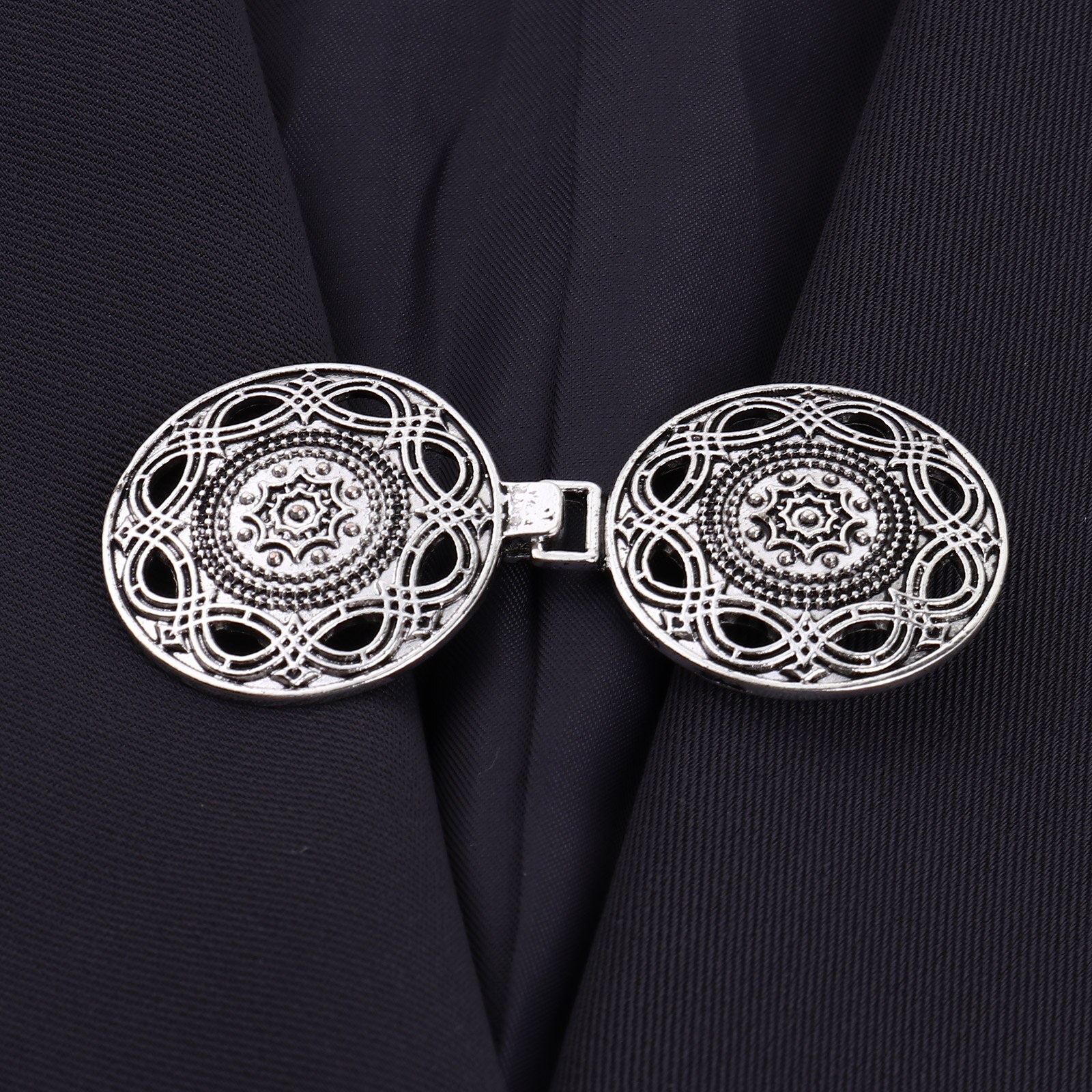 5 Hooks Eyes Cardigan Clips Alloy Cloak Clasps Vintage Chinese Cheongsam Fastener Buttons DIY Apparel Decor Buckle Sewing Crafts