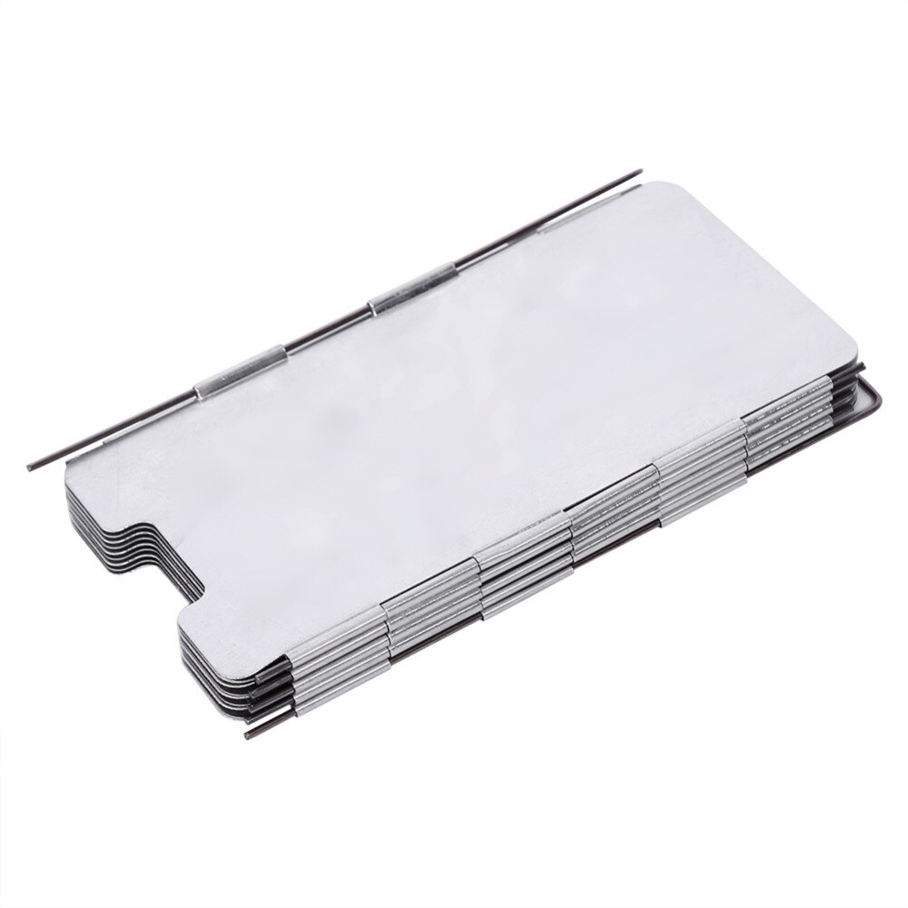 9 Plates Wind Deflectors Foldable Outdoor Camping Cooking Cooker Gas Stove Wind Shield Screens Windshield