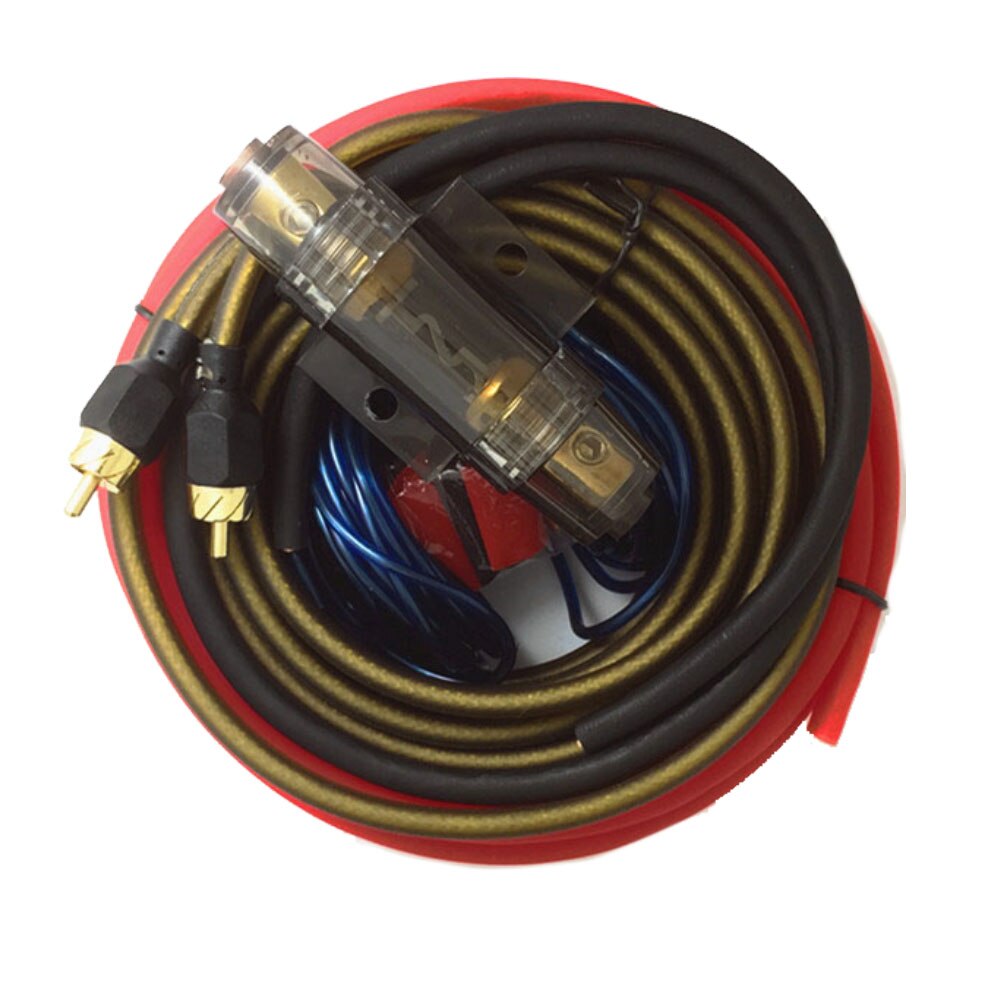 8GA Car Power with Fuse Holder Audio Wire Cable Kit Subwoofer Amplifier Speaker Installation